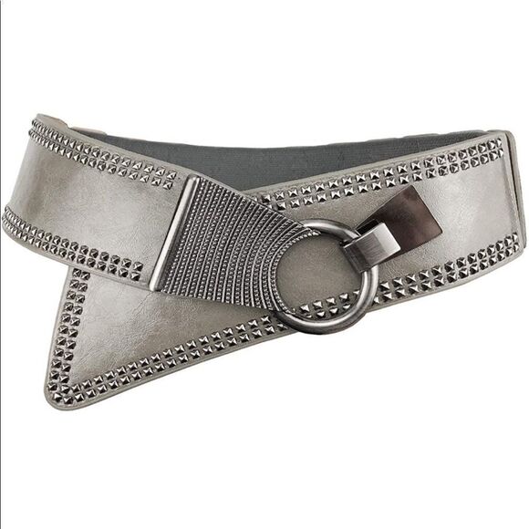 Vintage Wide Waist Belt Retro Buckle Stretch Belt - Picture 1 of 6